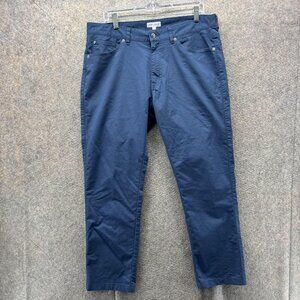 Peter Millar Pants Mens 35 Blue Chino Five Pocket Casual Straight Leg
